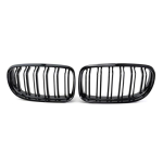 New Look Car Grille Grill Front Kidney Glossy 2 Line Double Slat For BMW 3 series F30 F31 F35 2011- Car Accessories All Black black