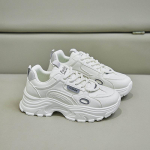 Naiste kerged hingavad tossud, libisemiskindlad k&otilde;ndimisjalatsid, n&ouml;&ouml;riga platvormiga tursked vabaaja tennisekingad PU-nahast naiste jooksutossud 35