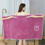 Suures suuruses vannir&auml;tik, mida saab kanda, naiste vett imav vanniseelik vannikorall samet hommikumantel 80*150cm