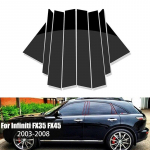 8 tk BC sammaspostid ukseakna trimmi kleebised v&auml;liskujundusega autoosad Infiniti FX35 FX45 2003 2004 2005 2006 2007 2008 jaoks