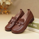 Loafers Naiste kevad Briti stiilis naiste kingad Slip-on Lazy Beanie kingad Naistele 35