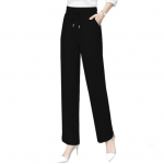 Naiste p&uuml;ksid elastne v&ouml;&ouml;koht sirge lai jalg k&otilde;rge v&ouml;&ouml;koht pingutusn&ouml;&ouml;riga taskud pahkluu pikkusega OL Style plusssuuruses &uuml;hev&auml;rvilised reisimisp&uuml;ksid naiste p&uuml;ksid L must