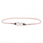 Naiste suvine v&ouml;&ouml; metallist elastne v&ouml;&ouml;kett Faux Pearl Decor Elegantne &uuml;mmargune metallist v&ouml;&ouml;rihm R&otilde;ivaste aksessuaarid h&otilde;be