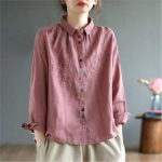 Johnature naiste tikandid lillelised s&auml;rgid, topid &uuml;hev&auml;rvilised kevadpluusid, lahtik&auml;iv krae, lahtised naiste s&auml;rgid One Size heleroosa v&auml;rv