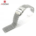 18mm 20mm 22mm 24mm Kvaliteetne universaalne Milanese kellarihm roostevabast terasest kokkupandav pandlaga k&auml;ev&otilde;ru rihma lisatarvikud 20mm