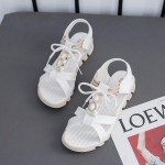 Sandaalid Mitmek&uuml;lgsed Rooma jalan&otilde;ud Mugavad pehmed lamedad libisemiskindlad vibukaunistused Magusad sandaalid Lihtsad &uuml;hev&auml;rvilised vabaaja sandaalid 40