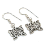 Natural Nepali Bali Look Handmade 925 Sterling Silver Gift Earring 1.26 b7f89
