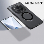 Akr&uuml;&uuml;list p&otilde;rutuskindel Magsafe &uuml;mbris Honor Magic 6 Pro Matte l&auml;bipaistev juhtmevaba laadimise tagakaas Honor Magic6 Pro kestale, ei kollaseks Honor Magic6 Pro must