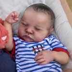 Realistlik 19-tolline pehme puudutusega riidest kehaga taass&uuml;ndinud beebinukk Magav Levi Elus 3D-v&auml;rvitud nahk 49 cm Vasts&uuml;ndinu nukk Bebe M&auml;nguasjad lastele Alates 3+ aastast Kingitused cloth body