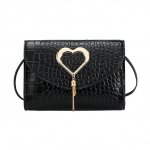 Fashion Mini Ladies One Shoulder Messenger Bag PU huulepulk Mobiiltelefoni v&auml;ike kandiline kott must