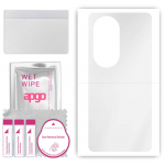 apgo Ultra Clear Protective Skin Sticker for the back compatible with Huawei P50, Wrap Film, Hydrogel Film, Flexible, Soft TPU with positioning layer
