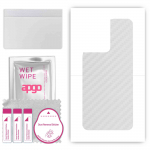 apgo Protective Skin Sticker for the back compatible with Oppo Reno8 5G, Wrap Film, Foil, Vinyl - Pattern Transparent Carbon