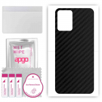 apgo Protective Skin Sticker for the back compatible with ZTE Voyage 30S, Wrap Film, Foil, Vinyl - Pattern Carbon Black