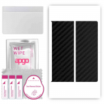 apgo Protective Skin Sticker for the back compatible with Huawei Mate XS 2, Wrap Film, Foil, Vinyl - Pattern Carbon Black