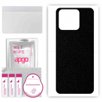 apgo Protective Skin Sticker for the back compatible with Blackview A55 Pro, Wrap Film, Foil, Vinyl - Pattern Matte Black