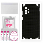 apgo Protective Skin Sticker for the back+sides compatible with Samsung Galaxy A13, Full Wrap Film, Foil, Vinyl - Pattern Matrix