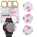 3x apgo Ultra-Clear Hybrid kaitseklaas, mis &uuml;hildub Huawei Watch GT-ga, painduv nanoklaas, suurep&auml;rane asendus karastatud klaasile, kriimustuskindel