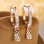 Unikaalsed &otilde;&otilde;nsate lillemustritega r&otilde;ngask&otilde;rvar&otilde;ngad &otilde;rna tsirkoonist inkrusteeritud geomeetrilised k&otilde;rvar&otilde;ngad peoehted kingitused kuld/valge