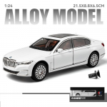 1/24 Scale 760li Diecast mudelauto m&auml;nguasi, valguse ja heliga, tagasit&otilde;mmatav m&auml;nguauto t&auml;iskasvanutele lastele, kingitus 1:24-Size:21.5*8.8*6.5cm