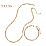 2 tk/komplekt meeste kaelakee k&auml;ev&otilde;ru komplekt &uuml;hev&auml;rviline hip-hop reguleeritava pikkusega homaari stiil &otilde;&otilde;nsas sileda poleeritud peoklubi kaela ja randme ehted h&otilde;be