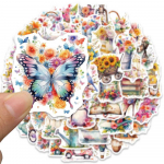 10/50 tk Retro lillemaailma esteetilised kleebised Graffiti kleebised scrapbookingu jaoks s&uuml;learvuti reisipagasiga jalgratta telefoni kleebis