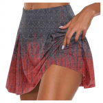 Naiste sportlikud venivad plisseeritud tenniseseelikud Jooksujooga sisemised l&uuml;hikesed p&uuml;ksid elastsed spordigolfi skortsid L roheline