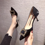 Kevad/suvi naiste pruutkingad Uued naiste pulmakingad siidist satiinist naiste pumbad naiste kontori k&otilde;rged kontsad Stiletto Sapato Feminino 38 aprikoosi