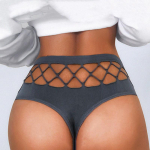 Hollow Out Fish Net seksikas naiste aluspesu Nahas&otilde;bralik stringid &otilde;mblusteta keskmise v&ouml;&ouml;kohaga naiste intiimpesu mood G string M