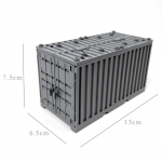 MOC II maailmas&otilde;ja s&otilde;jav&auml;ekonteinerite relvakastid ehitusplokkfiguur armee s&otilde;duri tarvikud DIY s&otilde;jav&auml;e transpordikohver telliskivist laste m&auml;nguasi