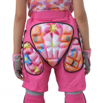 Lapsed Suusap&uuml;ksid Lumelaud Polsterdatud kaitsev kaitse M&otilde;ju puusadele XXS roosa