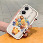 Pehme silikoonist ruudukujulise redeli mustriga telefoni&uuml;mbris, t&auml;ielikult kattev, kaamera p&otilde;rutuskindel kaitse, kummist &uuml;mbris Vivole Vivo X80 Lite must