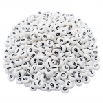 50 tk/pakk Akr&uuml;&uuml;l araabia numbrid lahtised helmed segav&auml;rvilised digitaalsed lamedad &uuml;mmargused helmed DIY k&auml;sitsi valmistatud tarvikud