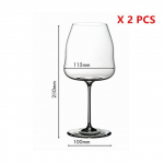 Austria RIEDEL Design Wine Wing Klaasid Professionaalsed Sommeljeed Crystal Wine Cup Angel Wings Goddess Party Burgundia Sherry Goblet 2XClear Wings Cup 675ml