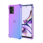 L&auml;bipaistev armas gradientne telefoni&uuml;mbris &Otilde;huke kriimustusvastane painduv TPU kate P&otilde;rutuskindel kaitse&uuml;mbris Moto G8 Power G9 Plus G13 G30 G50 G60S G84 jaoks Moto G50 5G kuld/roosa