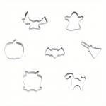 12tk, Halloweeni k&uuml;psisel&otilde;ikurid, roostevabast terasest kommivorm, &scaron;okolaadil&otilde;ikurid koogikaunistusvormid k&uuml;psetust&ouml;&ouml;riistad k&ouml;&ouml;gividinad, k&ouml;&ouml;gitarvikud 12pcs/set