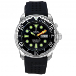 Suhe FreeDiver Version 02 Heelium Safe 1000M Sapphire automaatne must numbrilaud 1068HA90-34VA-BLK-V02 meeste k&auml;ekell must