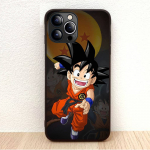 BW-24 Dragon Ball Goku pehme must &uuml;mbris iPhone XR 14 15 11 12 13 6 7 8 X XS Pro Max Samsung S22 S23 S21 S24 FE Ultra S8 Plus jaoks iPhone 13 Mini eebenmust
