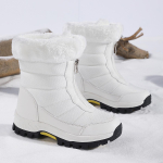 TUINANLE Poolsaapad Naiste talvejalatsid hoiavad soojas Libisemiskindlad mustad lumesaapad Naiste veekindlad pluss 42 valged saapad 39 valge