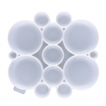 S&auml;rav t&auml;ht-armastuskuu ripatskaelakee silikoonvorm auguga isetehtud kaelakee kristallvormi k&auml;sit&ouml;&ouml;ehte valmistamiseks k&otilde;rvar&otilde;ngaste valmistamiseks 8