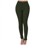 Naiste vabaaja p&uuml;ksid Slim Fashion Fit Elastsed Teksad P&uuml;ksid Pliiatsp&uuml;ksid M