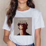Shawn Mendes 90S Ullzang T-s&auml;rgid Naiste Harajuku mood T-s&auml;rk Graafiline naljakas koomiksitr&uuml;kk XL valge