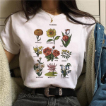 Graafiline Wegoe T-s&auml;rk naiste korea stiilis prinditud naljakas koomiksitr&uuml;kiga T-s&auml;rk 90S Vintage Harajuku 3XL valge
