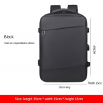Backshoulder arvutikott, uus reisiseljakott, meeste suure mahutavusega kerge seljakott, l&uuml;himaa &auml;rireisi meeste kott, vabaaja koolikott must