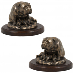 Bulldog I - dog statue, figurine for office, trophy for dog show by Art-Dog brand