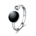 Uus 925 h&otilde;bedaga kaetud naiste s&otilde;rmus, mood, k&otilde;ik sobilikud kristallliim, &uuml;mmargune mustade t&auml;ppidega reguleeritav nimetiss&otilde;rmega s&otilde;rmused ehted, kingitus