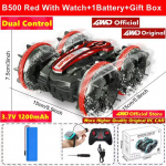 Uus 4WD amfiibne puldiauto Maal ja vees trikiauto Žestisensoriga 4x4 maastikus&otilde;iduk Veekindel Monster Drift Truck M&auml;nguasi Lastele Kingitus 1 Battery punane