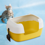 Kassiliivakasti puhastusbasseini kaasaskantav eemaldatav k&otilde;rge k&uuml;ljega pritsmevastane tualett siseruumides yellow