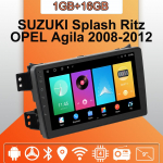 Android Carplay autoraadio SUZUKI Splash Ritz OPEL Agila 2008-2012 multimeediumipleieri peakomplekt Stereo GPS-navigatsioon BT WIFI 2+32GB 1+16GB