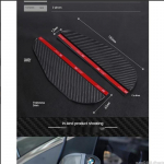 2tk Auto tahavaatepeegel s&uuml;sinikkiust vihmakulmude kaitse vihmamantel auto tahavaatepeegel p&auml;ikesesirm vihmakaitse universaalne kulmukate