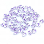 Love Heart akr&uuml;&uuml;list helmed lahtised vahehelmed 50 tk 7,6 * 8,5 mm hulgim&uuml;&uuml;k ehete valmistamiseks l&auml;bipaistev mitmev&auml;rviline DIY k&auml;ev&otilde;ru tarvikud 9 v&auml;rvi lilla